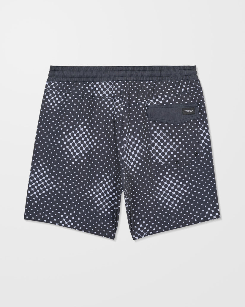 Psyche Cotton Trunk 17" Boardshorts - Matte Black