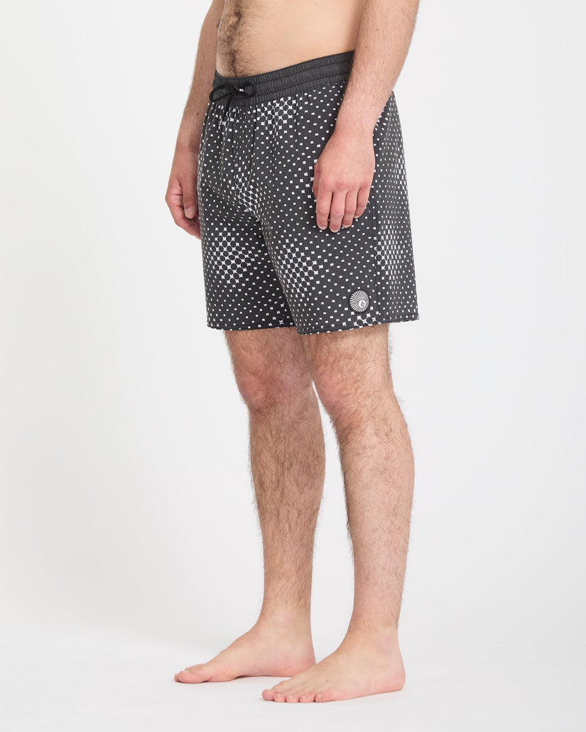 Psyche Cotton Trunk 17" Boardshorts - Matte Black