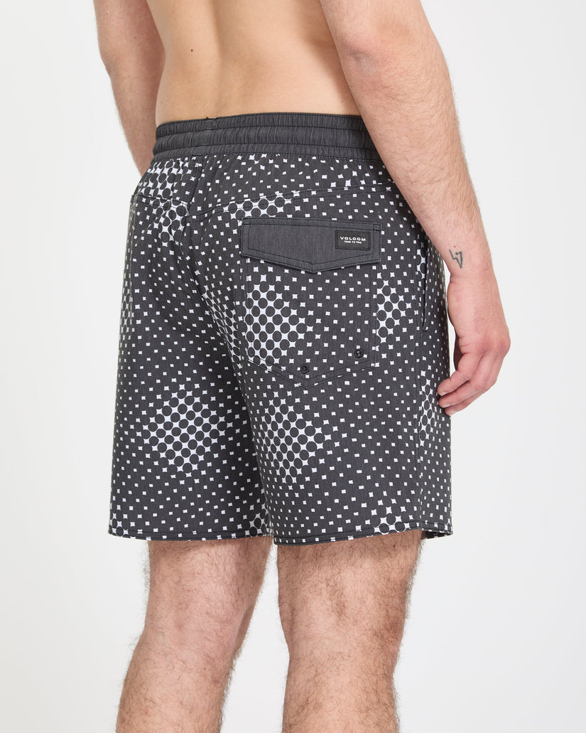 Psyche Cotton Trunk 17" Boardshorts - Matte Black
