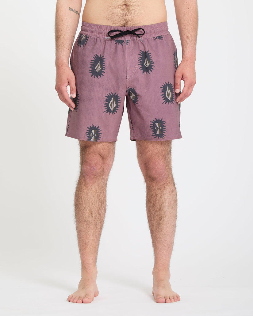 Psyche Cotton Trunk 17" Boardshorts - Stone Rose