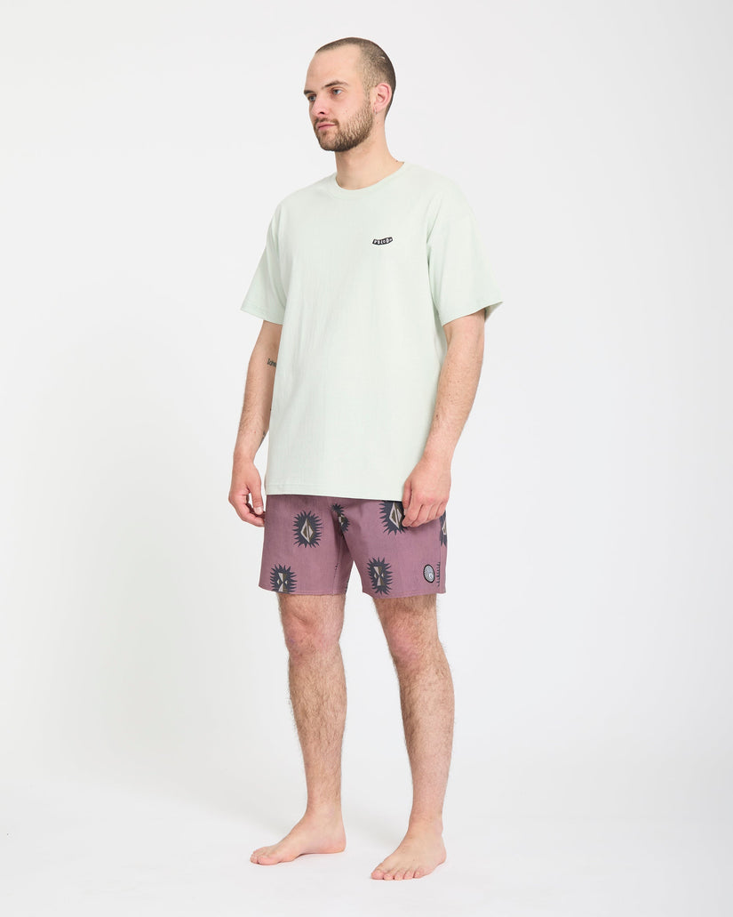 Psyche Cotton Trunk 17" Boardshorts - Stone Rose