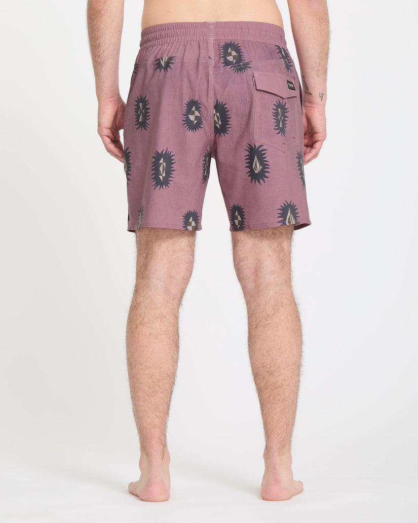 Psyche Cotton Trunk 17" Boardshorts - Stone Rose