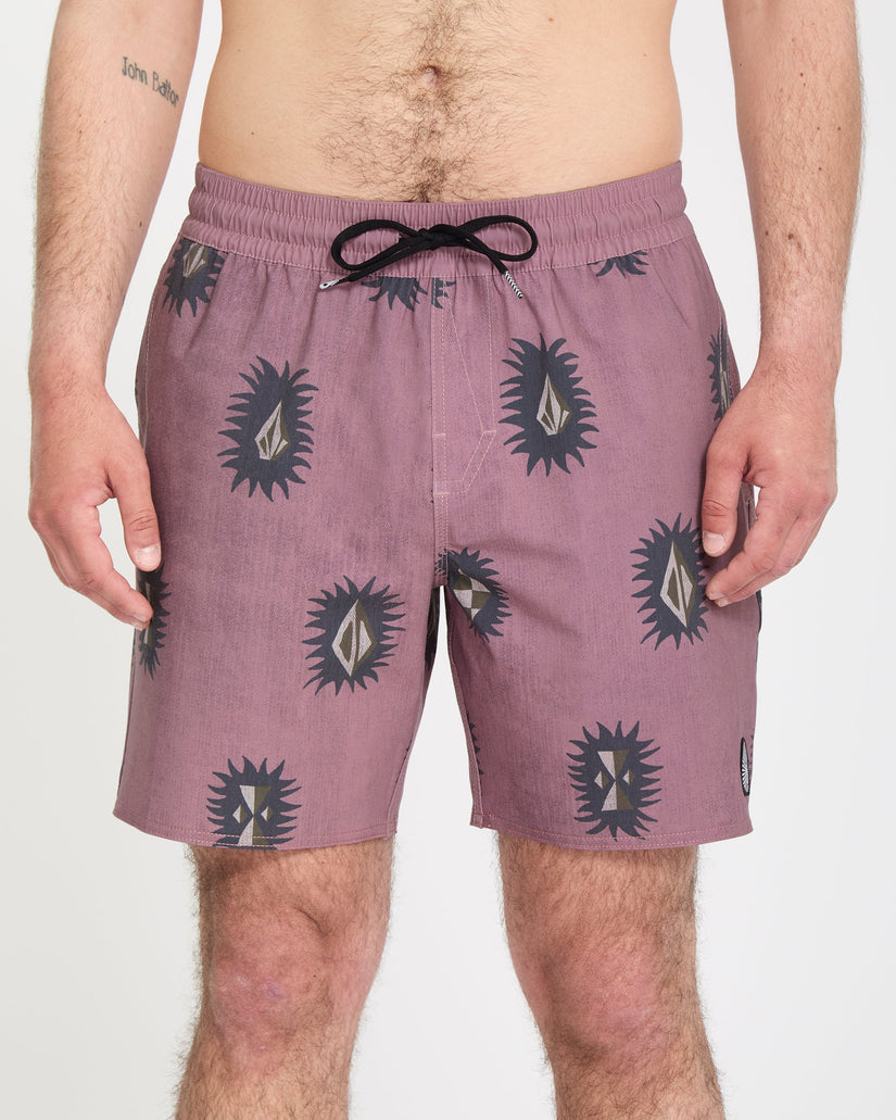 Psyche Cotton Trunk 17" Boardshorts - Stone Rose
