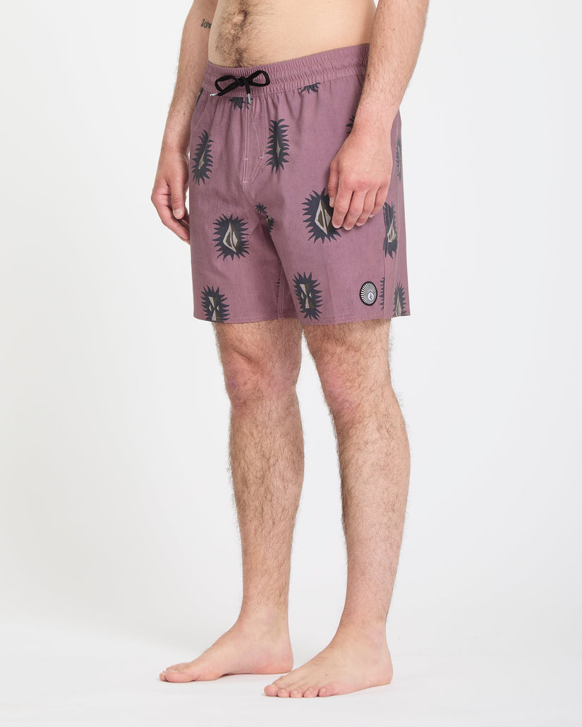 Psyche Cotton Trunk 17" Boardshorts - Stone Rose