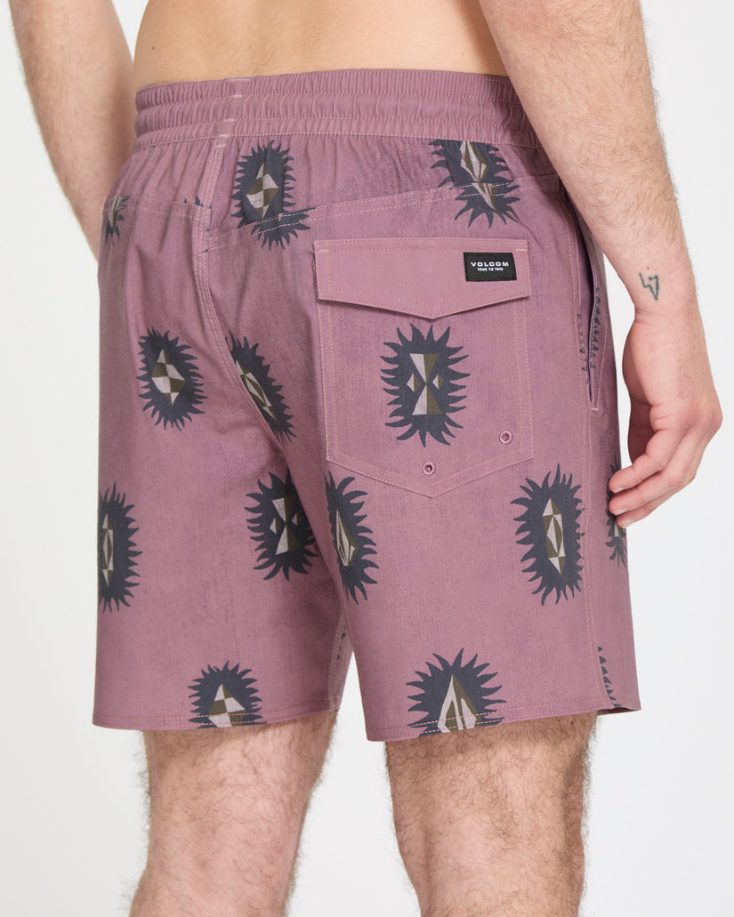 Psyche Cotton Trunk 17" Boardshorts - Stone Rose