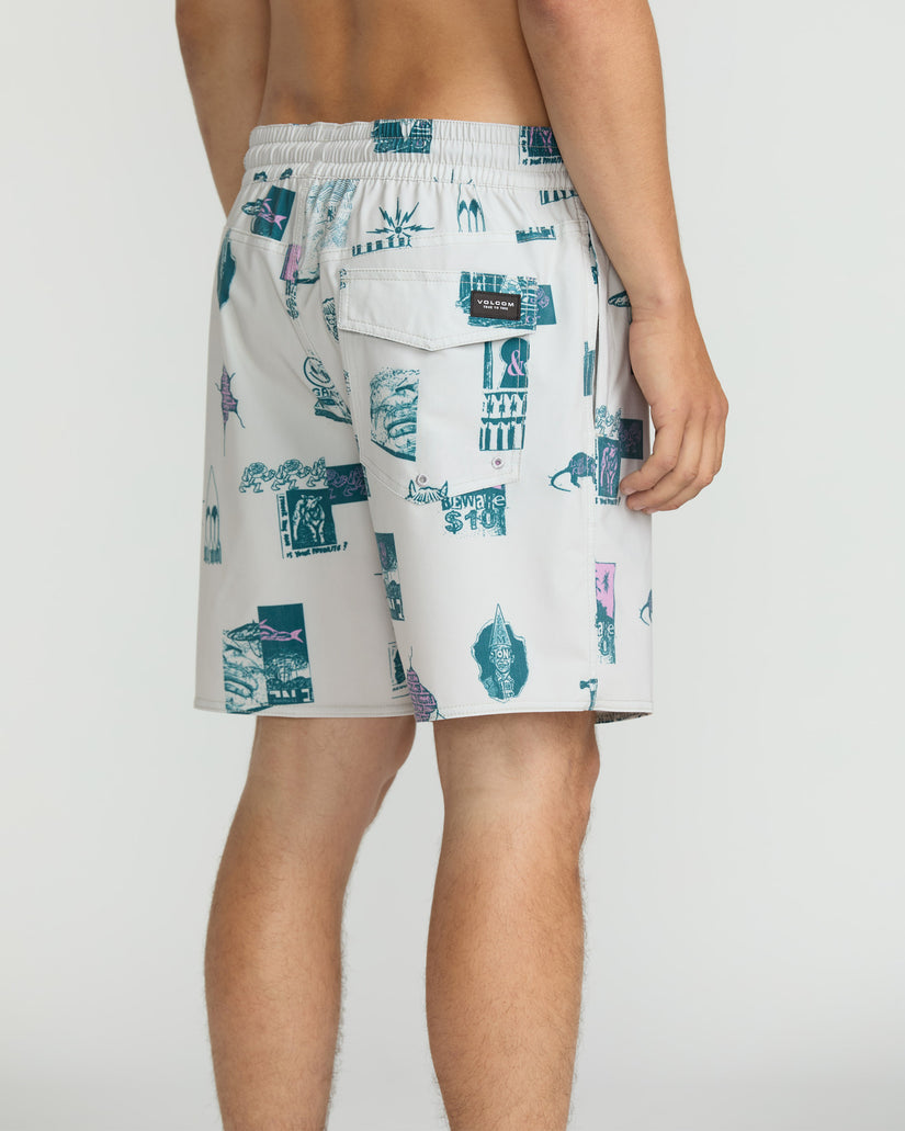 Psyche Cotton Trunk 17" Boardshorts - Stone