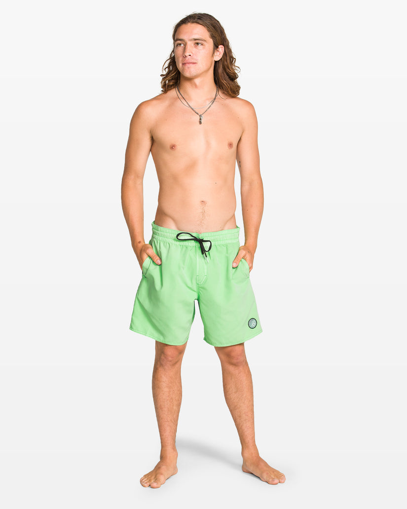 Center Trunk 17" Boardshorts - Island Green