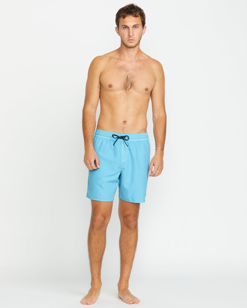 Center Trunk 17" Boardshorts - RESIN BLUE