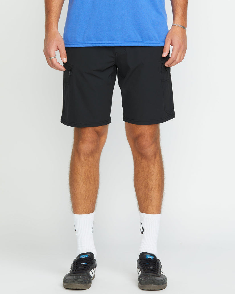 Cashed In Cargo 20" Hybrid-Shorts - Black