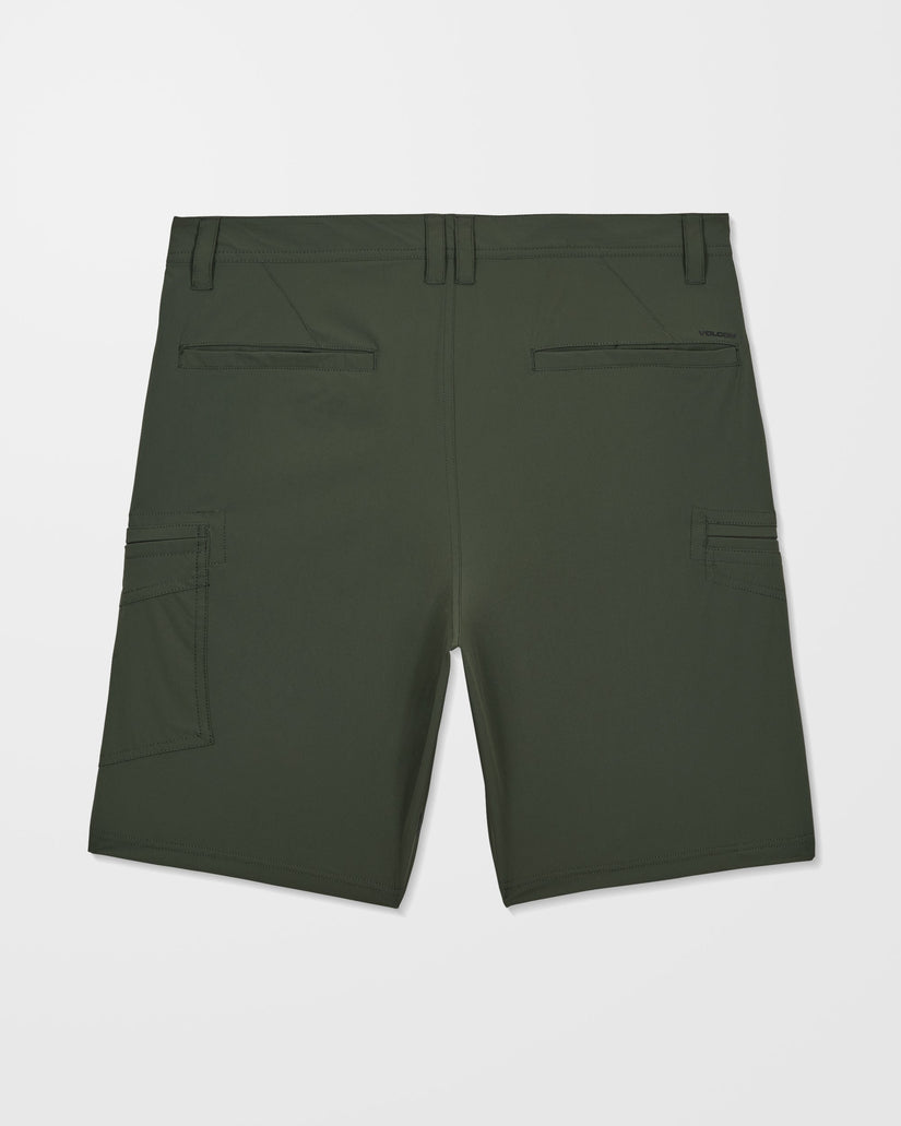 Cashed In Cargo 20" Hybrid-Shorts - Squadron Green