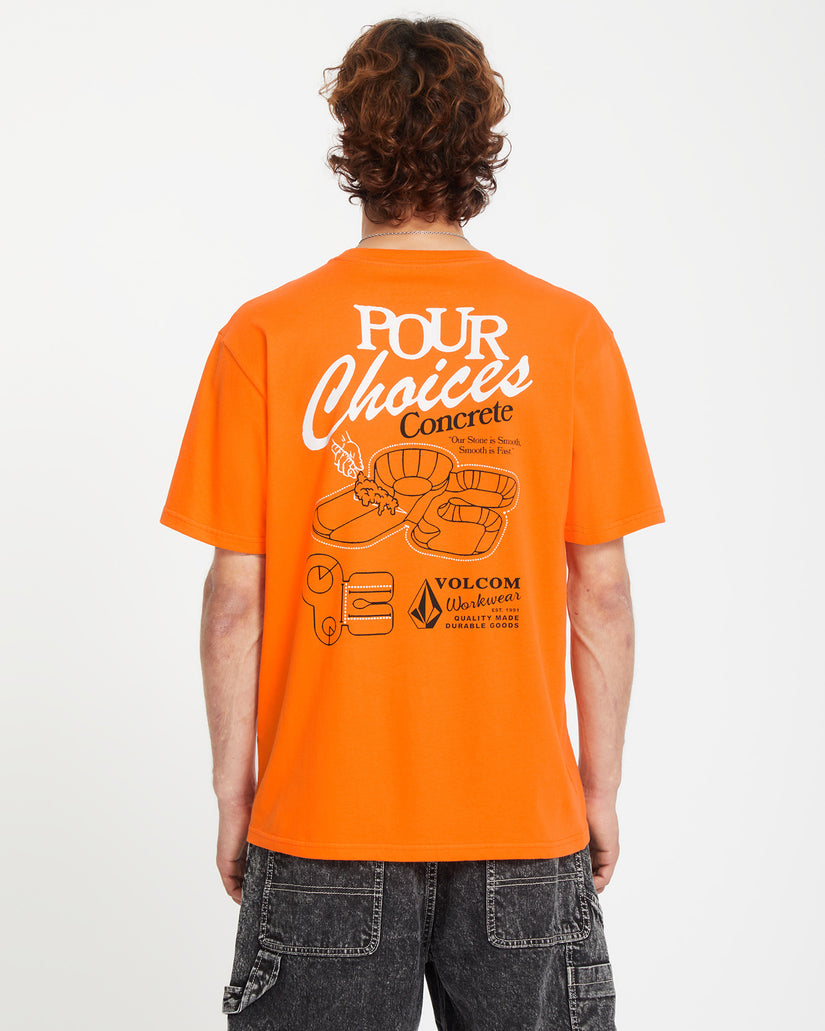 Pour Choices T-shirt - NEON ORANGE