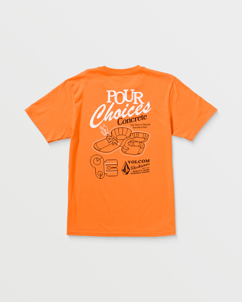 Pour Choices T-shirt - NEON ORANGE