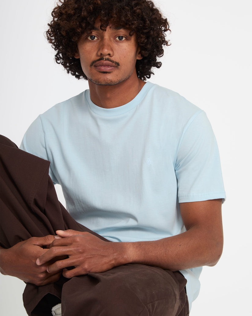 Stone Blanks T-Shirt - Light Blue Acid