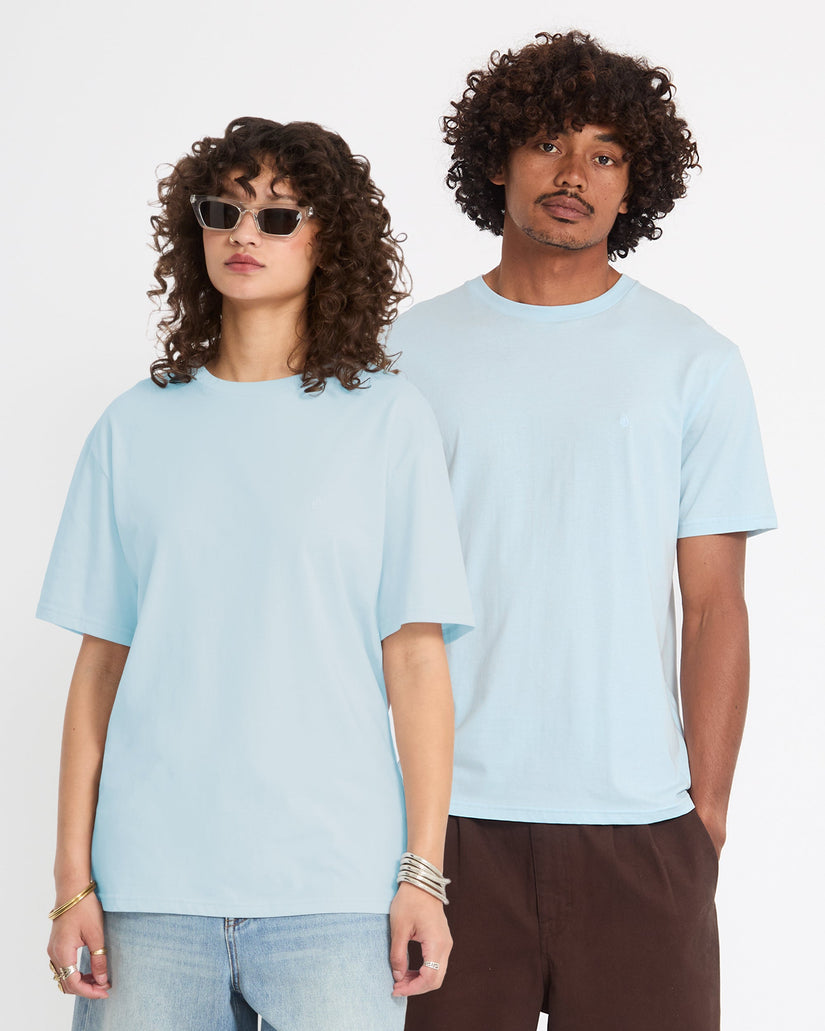 Stone Blanks T-Shirt - Light Blue Acid