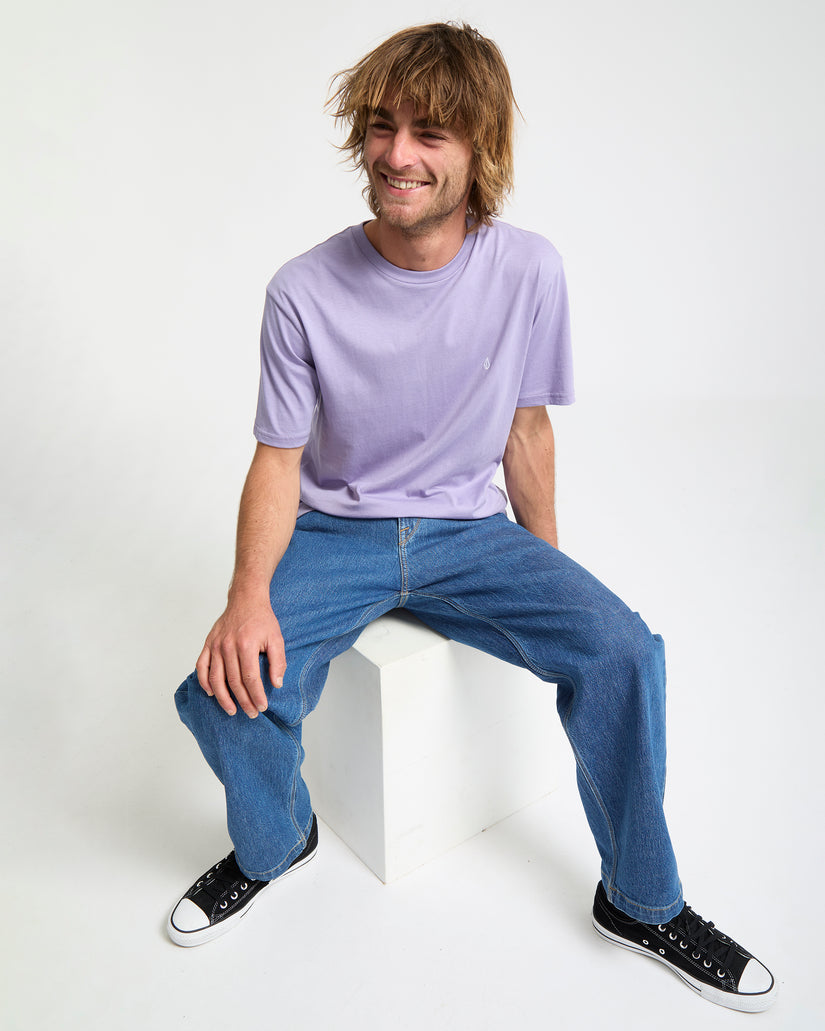 Stone Blanks T-Shirt - Purple Ash