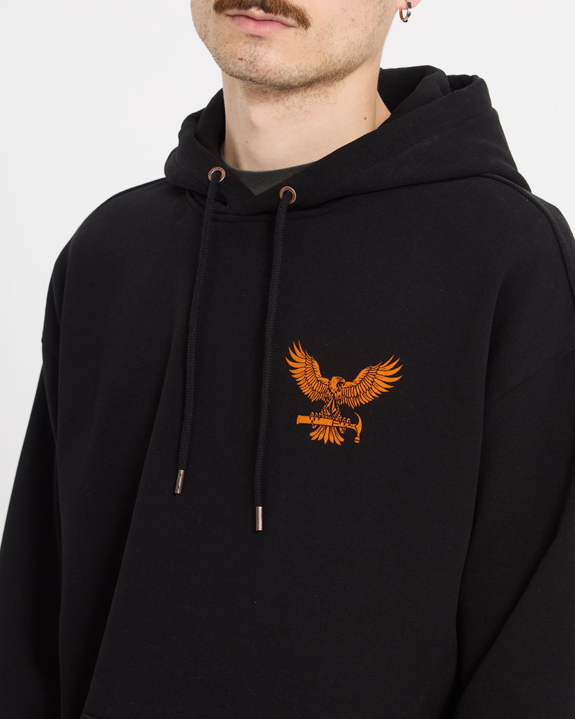 Hammered Hoodie - Black