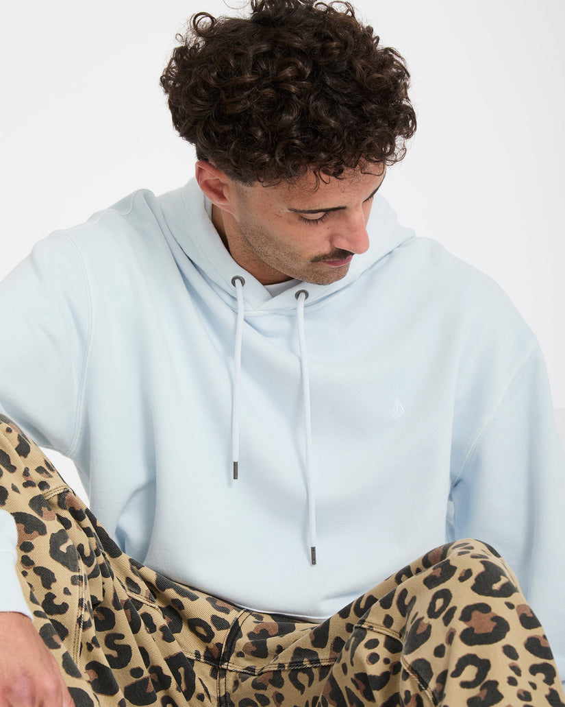 Single Stone Hoodie - Light Blue Acid