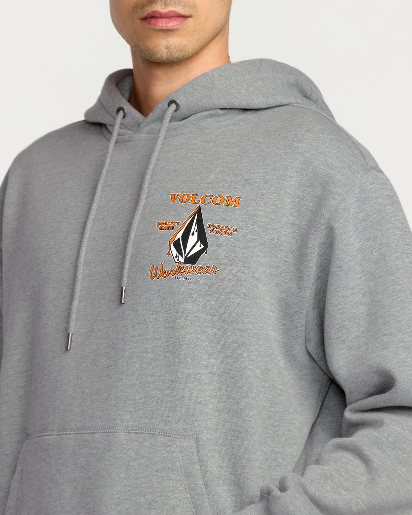 Workwear Hoodie - Heather Grey