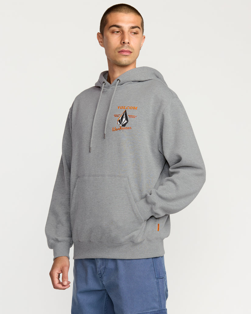 Workwear Hoodie - Heather Grey