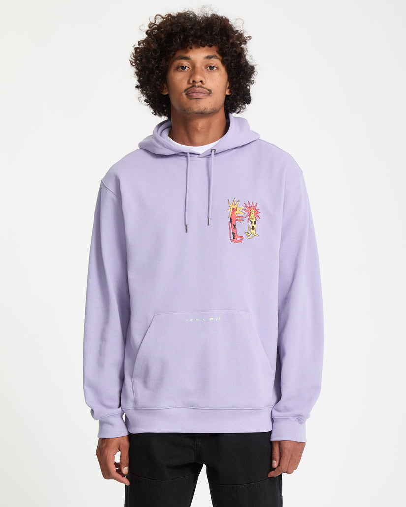 Longo Cats Hoodie - Purple Ash