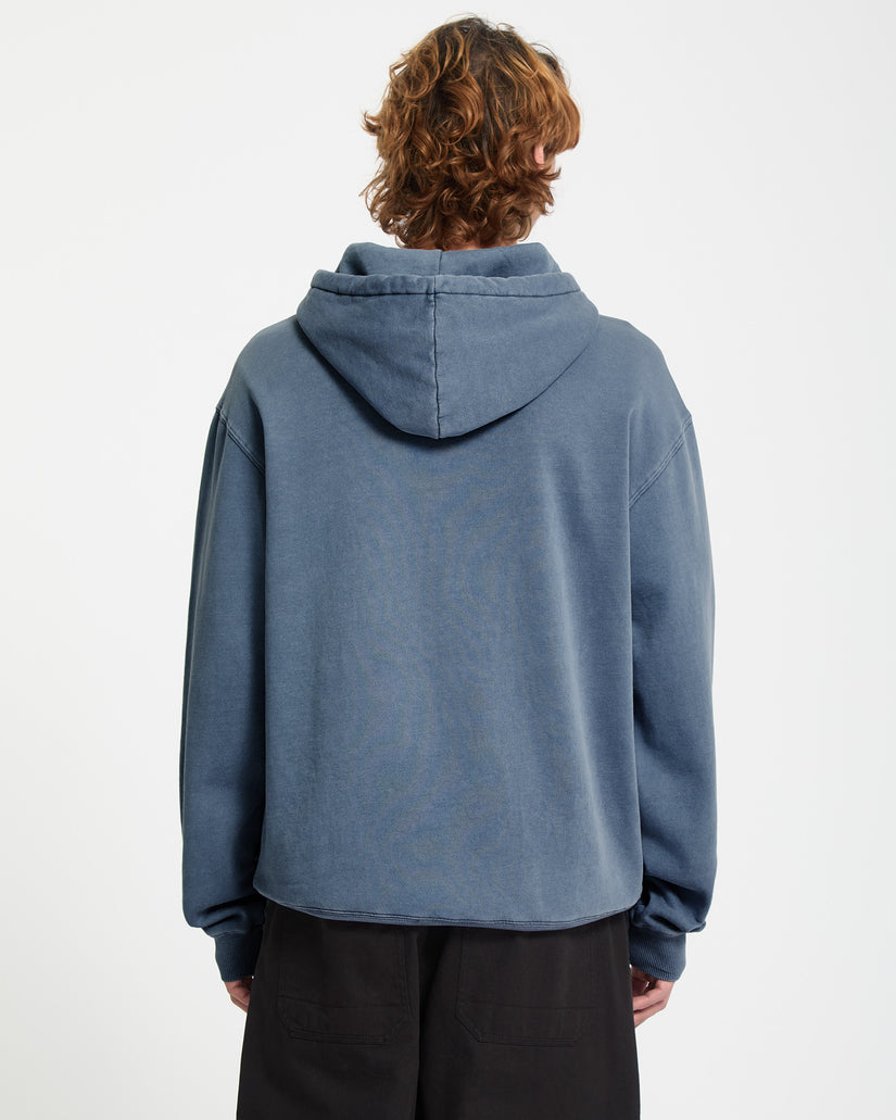Single Stone Fleece-Hoodie - Blue Wash