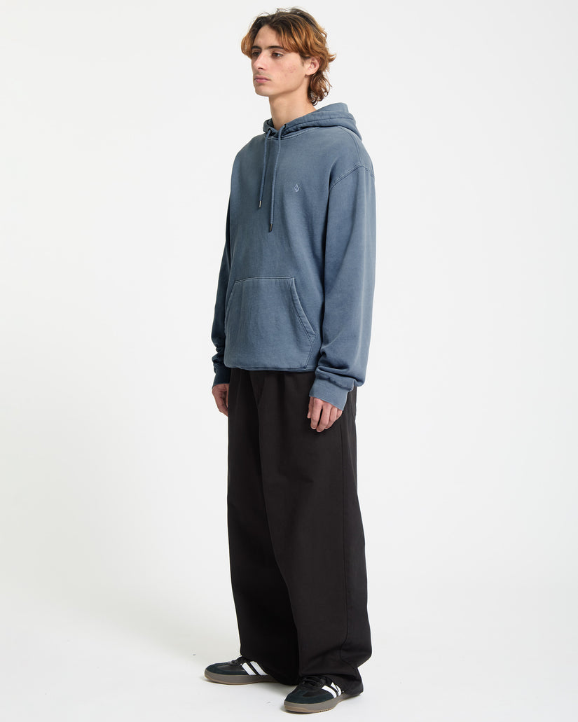 Single Stone Fleece-Hoodie - Blue Wash