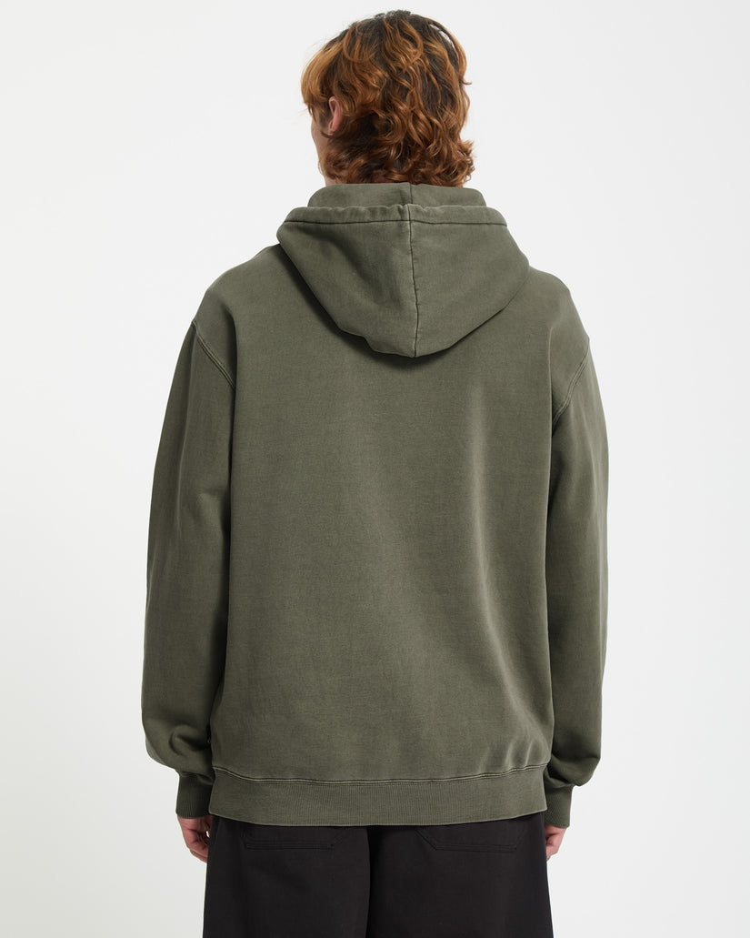 Single Stone Fleece-Hoodie - Dark Olive