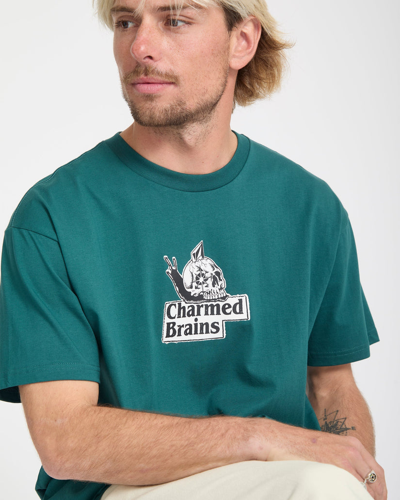 Charmed Brains T-Shirt - Rifle Green