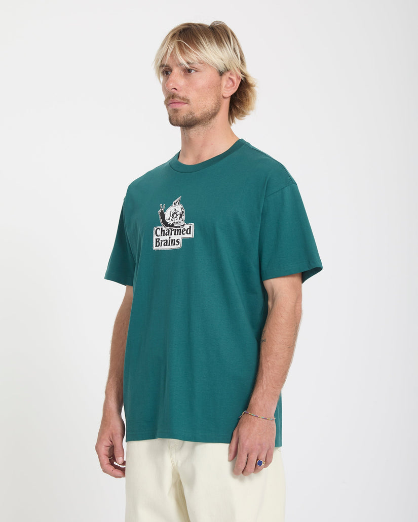 Charmed Brains T-Shirt - Rifle Green