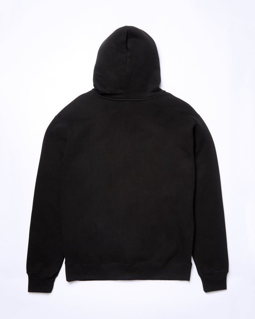 Single Stone Full Zip Kapuzenpullover - BLACK