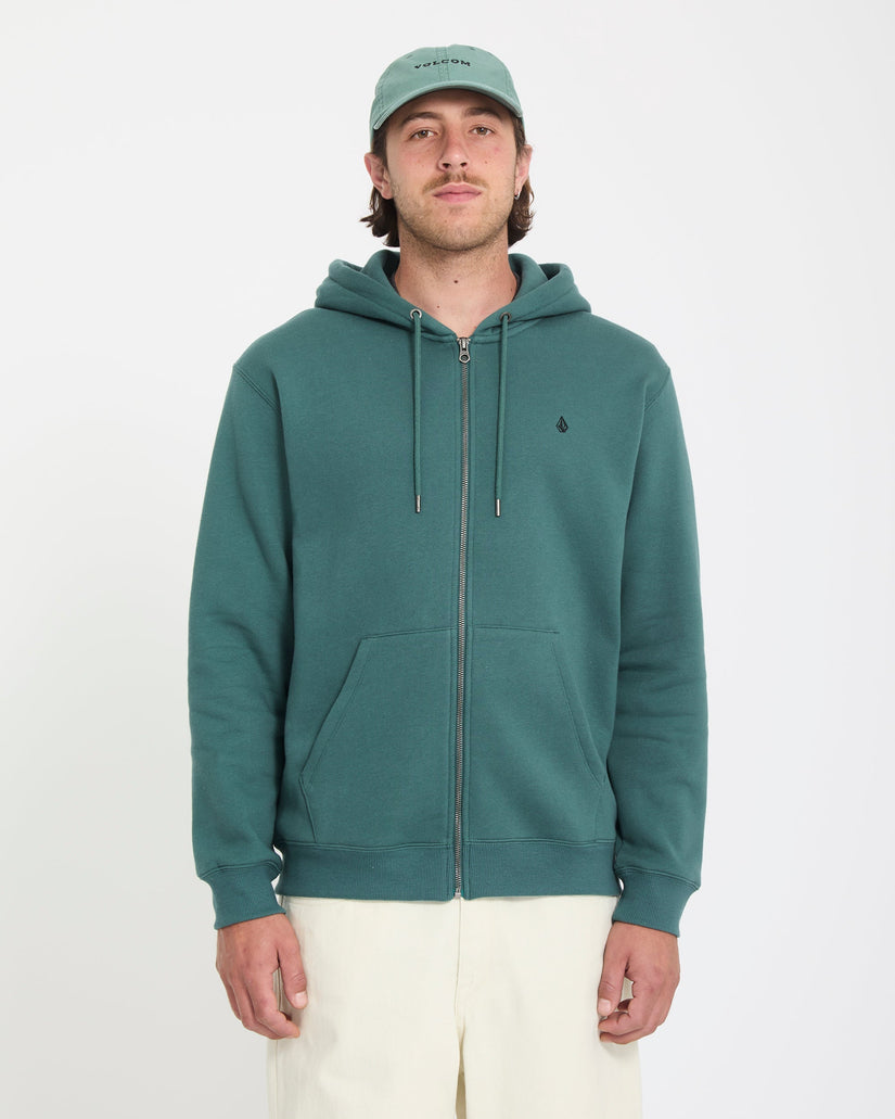 Single Stone Full Zip Hoodie - Rifle Green