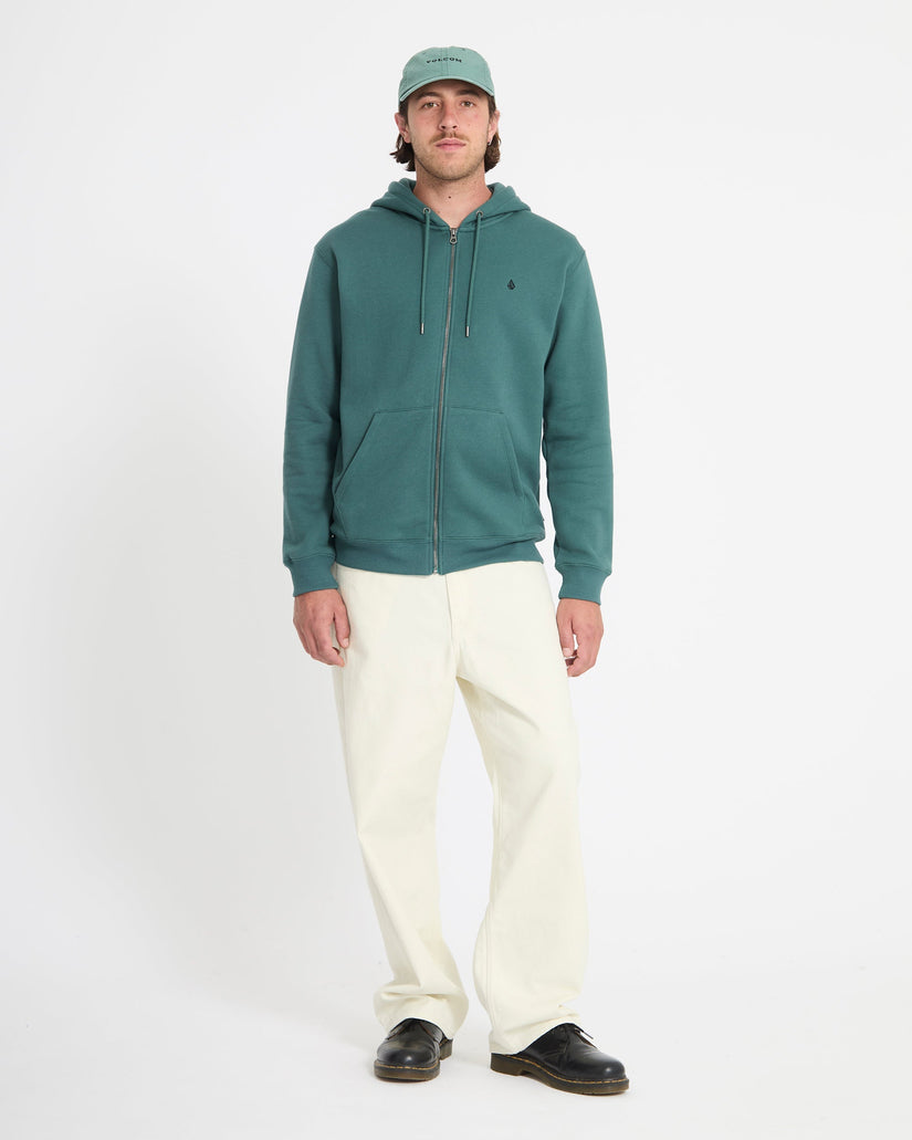 Single Stone Full Zip Hoodie - Rifle Green