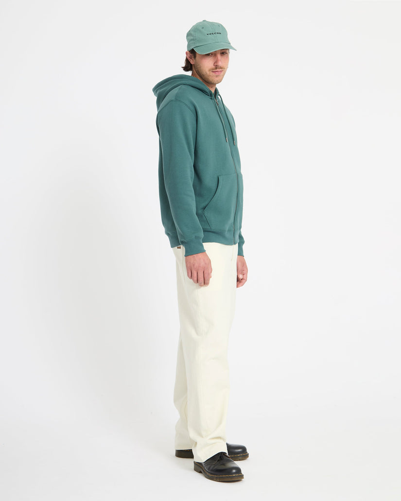 Single Stone Full Zip Hoodie - Rifle Green