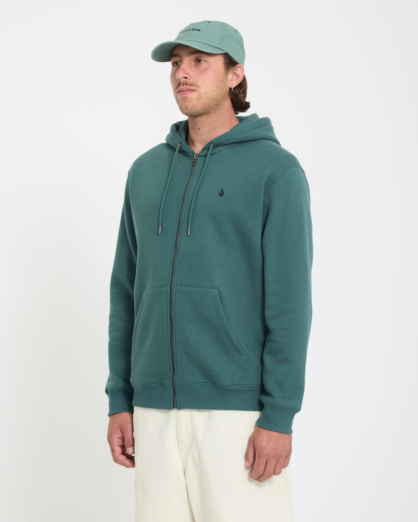 Single Stone Full Zip Hoodie - Rifle Green