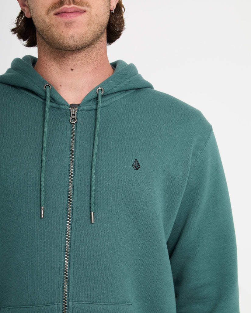 Single Stone Full Zip Hoodie - Rifle Green