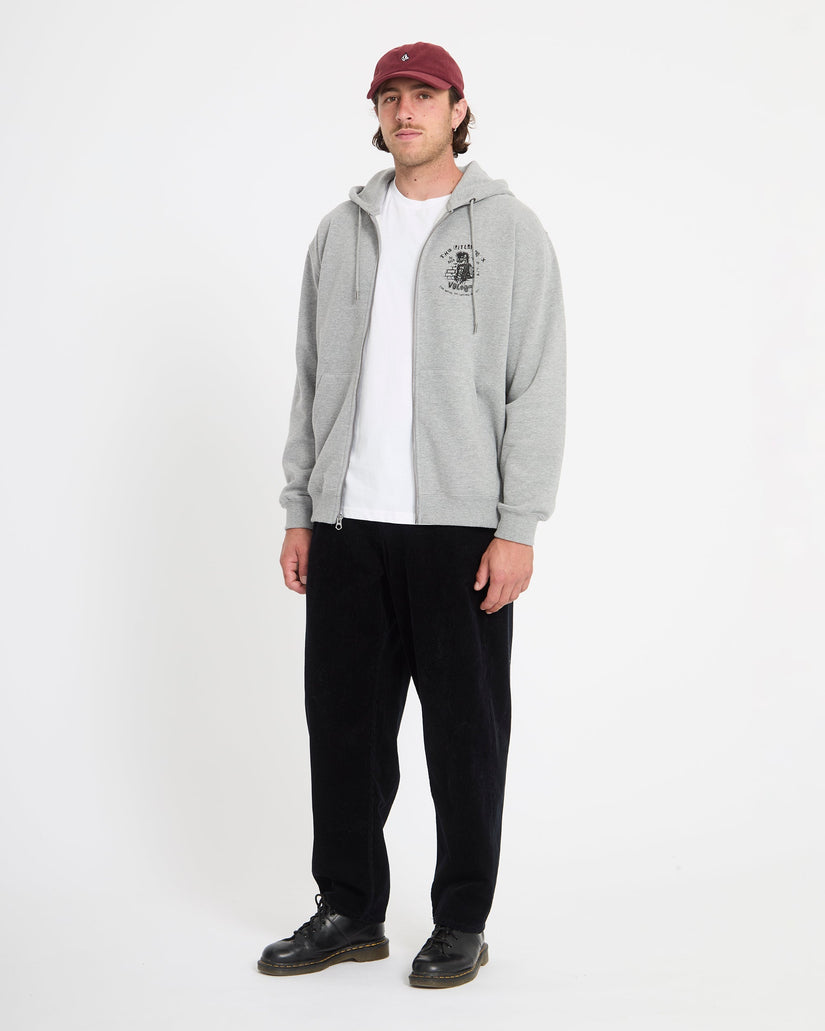 Catastrophy Zip Hoodie - Heather Grey