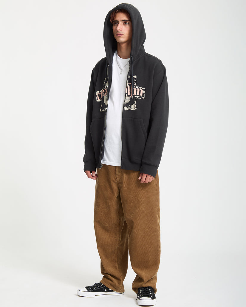 Stick Stoner Kapuzenjacke - Antique Black