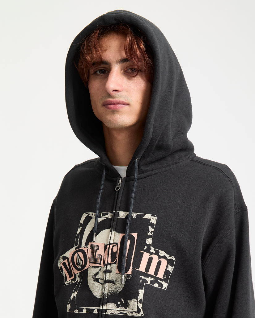 Stick Stoner Kapuzenjacke - Antique Black