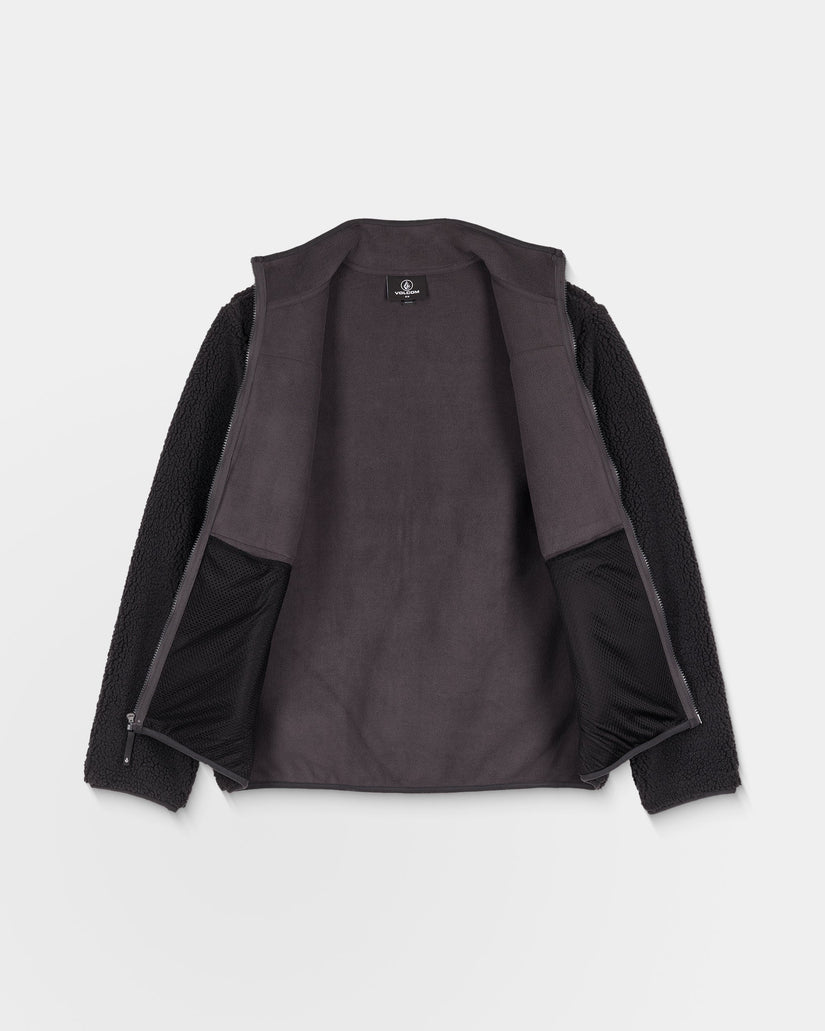 Storm Stone Zip Sherpa Jacke - Asphalt Black