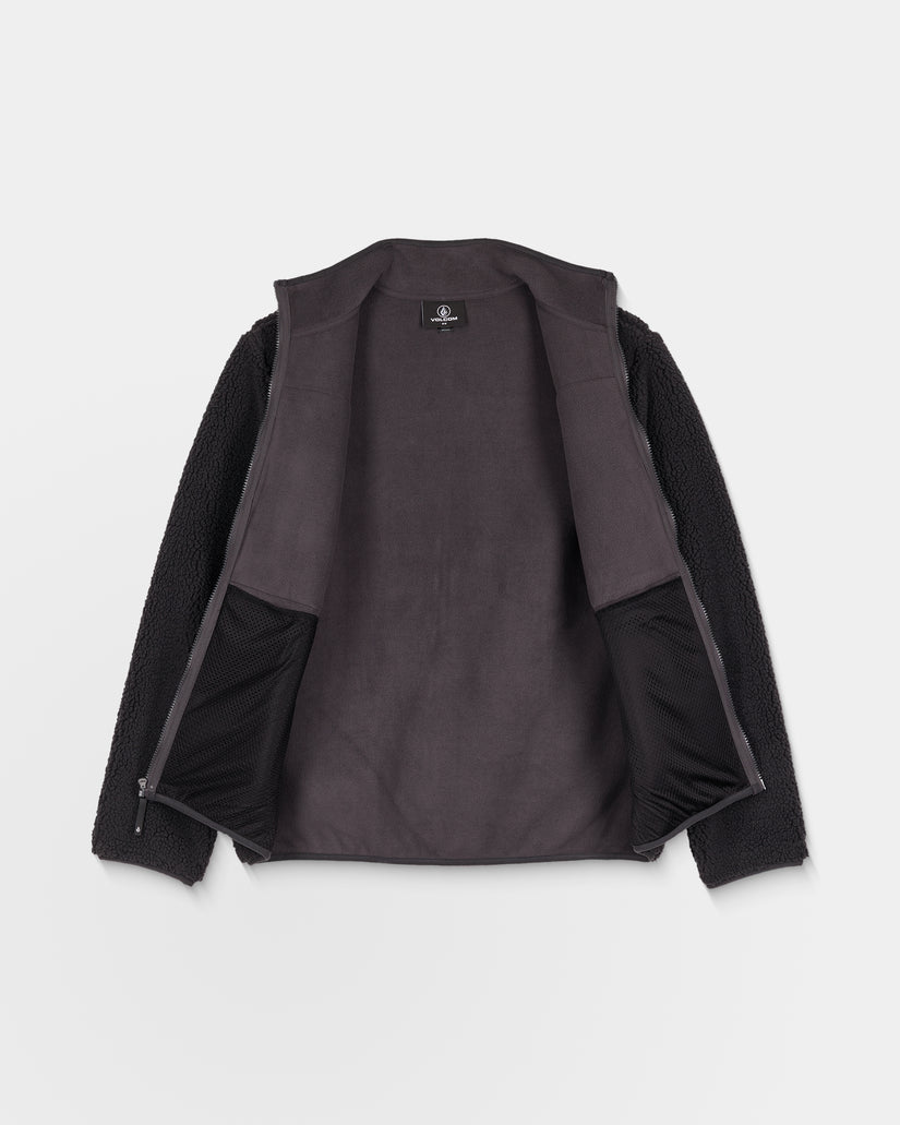 Storm Stone Zip Sherpa Jacke - Asphalt Black