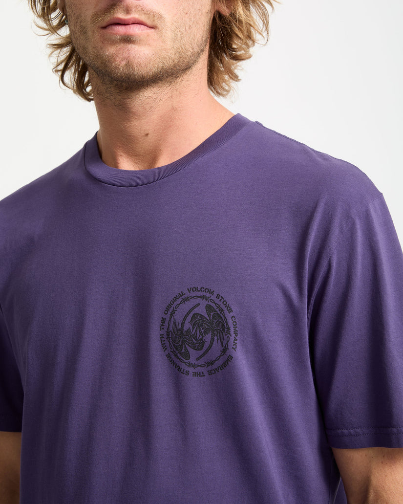 Circlepalm T-Shirt - Dark Purple