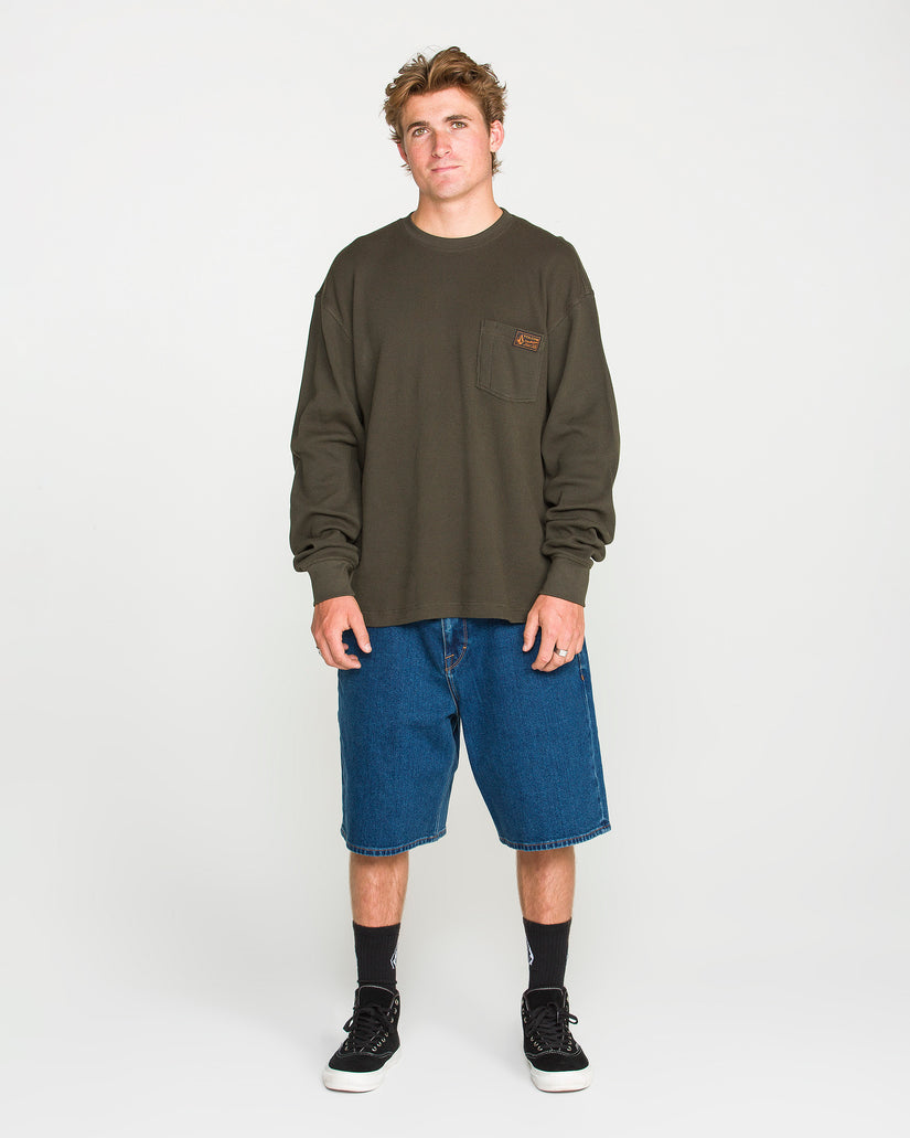 Overtime Thermal T-Shirt - Rinsed Black