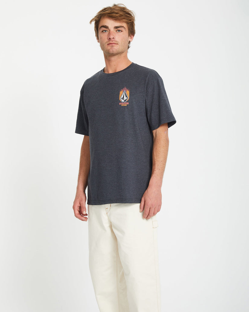 Draggin Stone T-shirt - HEATHER BLACK