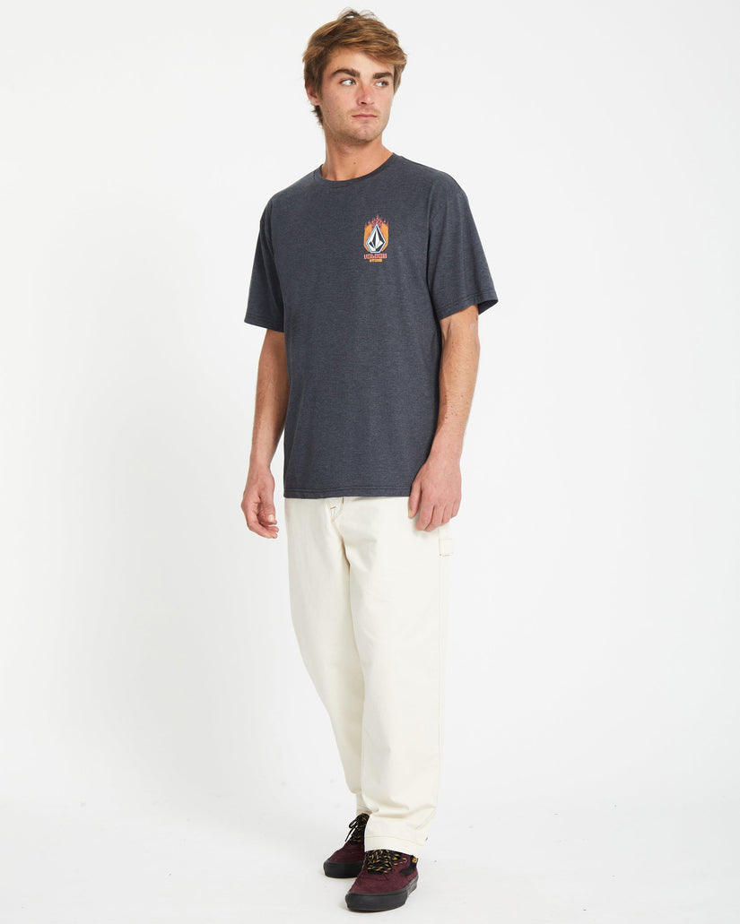Draggin Stone T-shirt - HEATHER BLACK