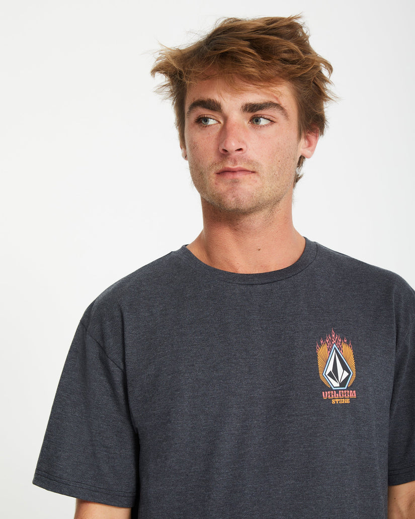 Draggin Stone T-shirt - HEATHER BLACK