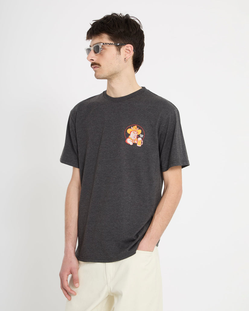 Meowdy T-Shirt - Heather Black