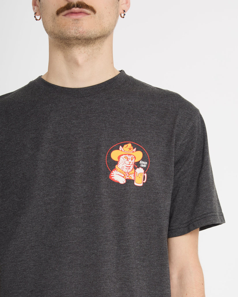 Meowdy T-Shirt - Heather Black