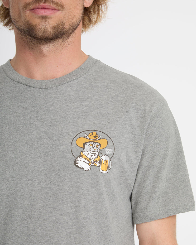 Meowdy T-Shirt - Heather Grey
