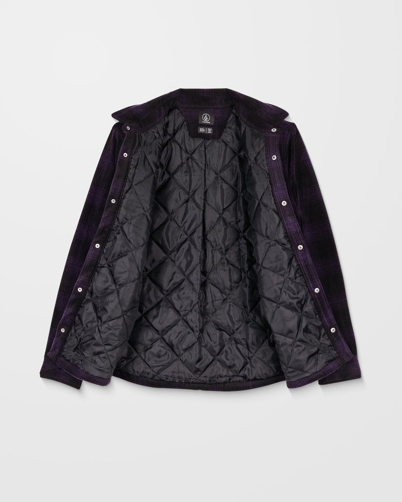Bowered Hemdjacke - Dark Purple