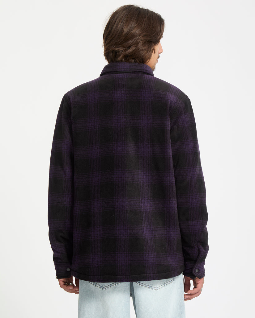 Bowered Hemdjacke - Dark Purple